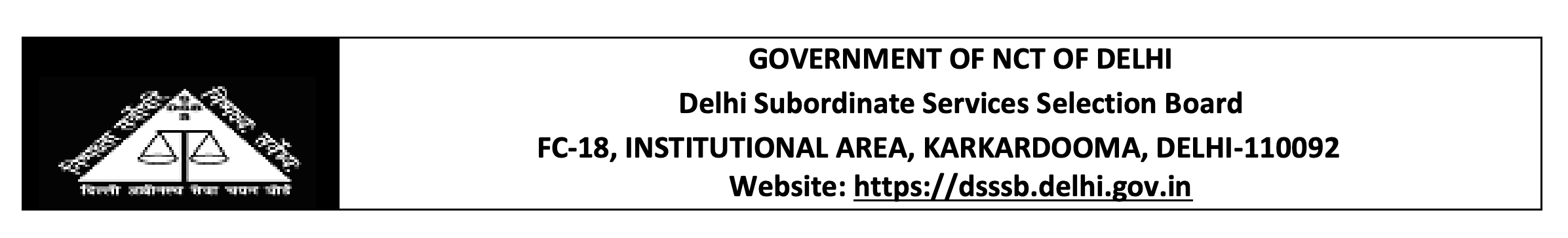 Delhi Subordinate Services Selection Board JObs